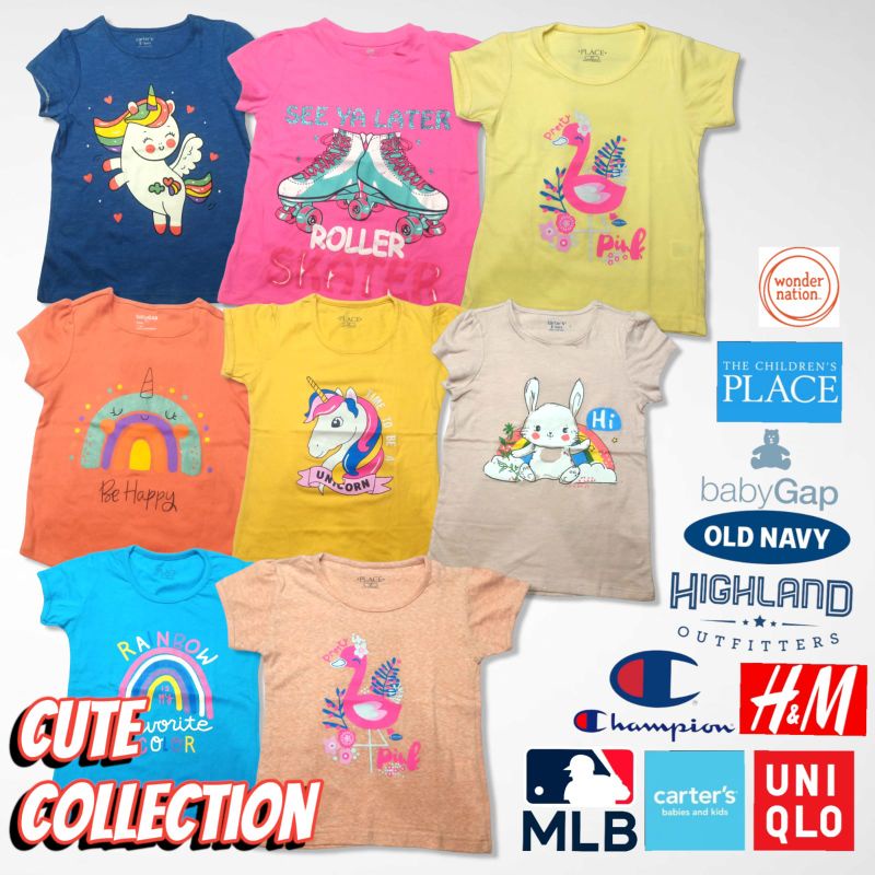 Kaos Anak Perempuan Branded Original Baby Gap