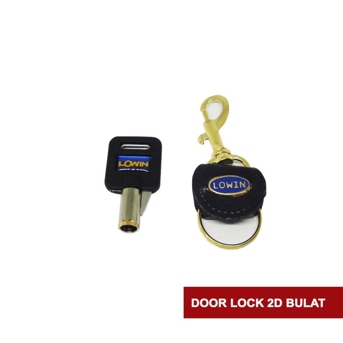 DOOR LOCK / KUNCI PINTU MOBIL 2D BULAT LOWIN