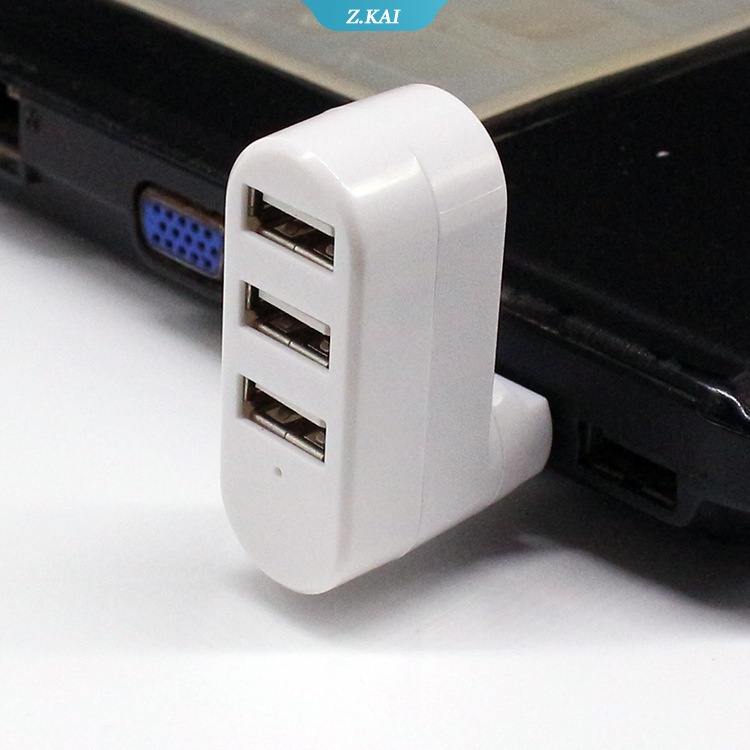 Hub 3 Port USB 2.0 Universal Mini Bisa Diputar Untuk Laptop