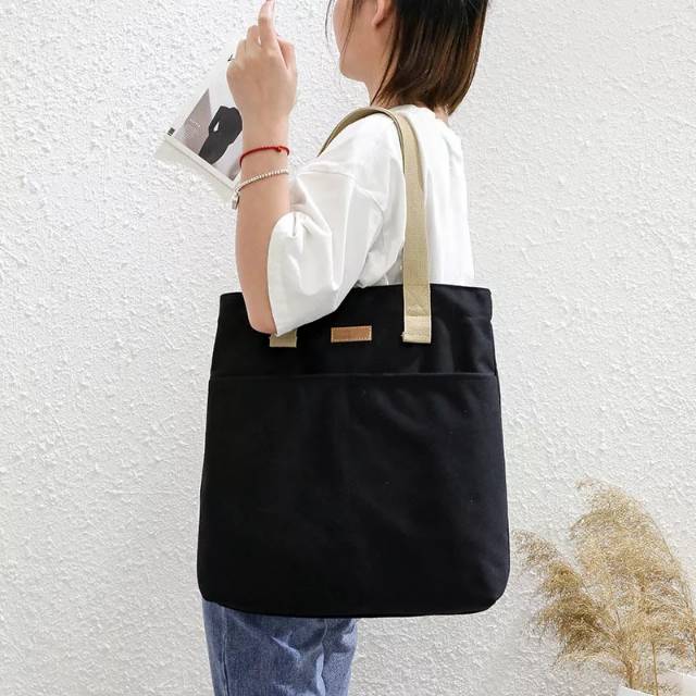 Terlaris Tas Amelia Tote Bag Canva - Tas Tote Bag Polos Unisex