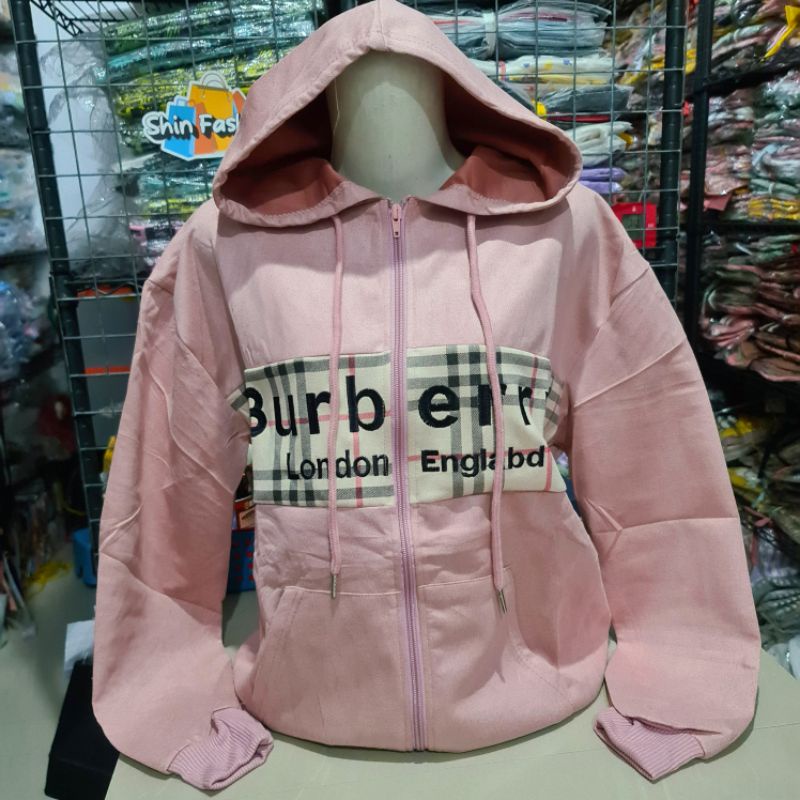 Jaket Suede Import Wanita Fashion XL Besar-Bery Mojo Pink