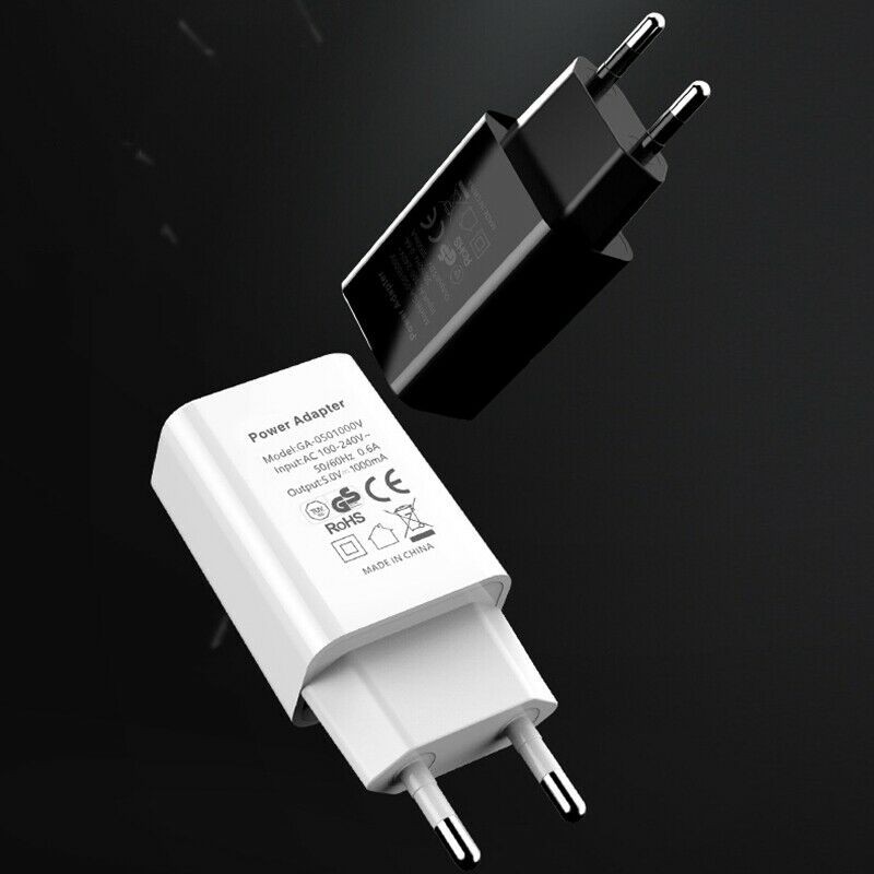 UL FCC GS CE Certified USB AC Power adapter High Quality 5V 1A EU Plug Charger