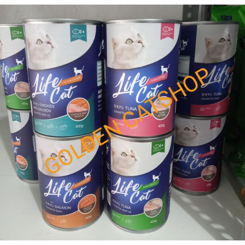 MAKANAN BASAH LIFE CAT KALENG (CANE) 400gr/LIFECAT CAN