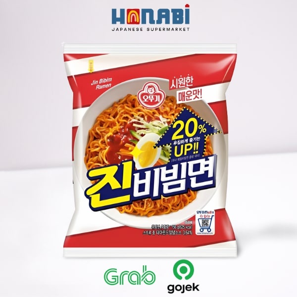 

Ottogi Jin Bibim Ramen 156g - Mie Dingin Pedas Made In Korea