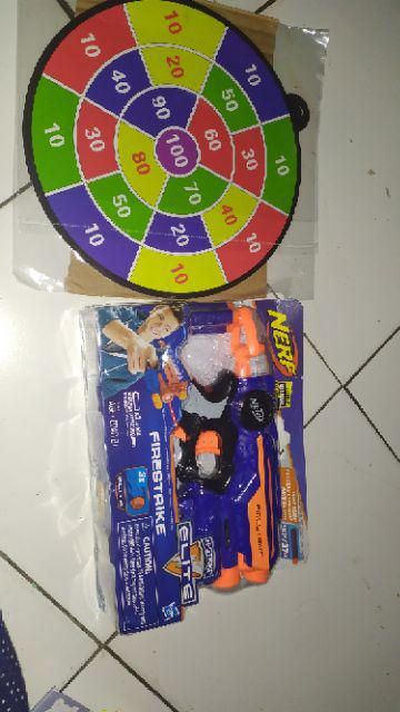 Original Nerf Elite Firestrike Laser Pistol  Tembakan 