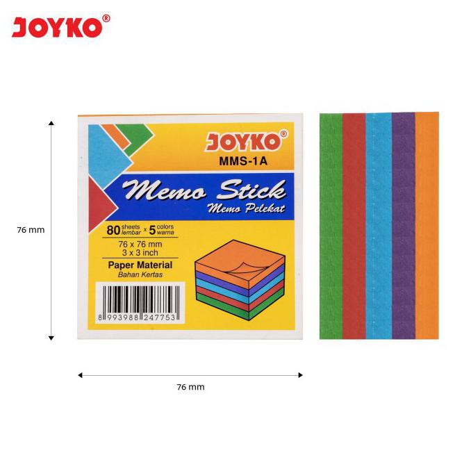 

Big Sale Memo Stick Sticky Note Kertas Memo Memo Tempel Joyko MMS-1A Big Sale