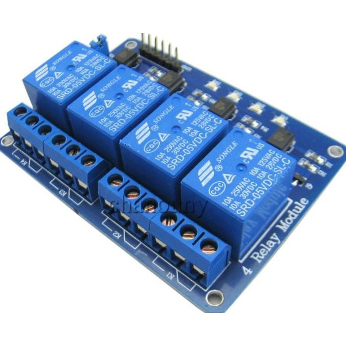 Jual Relay Module 5V 4 Channel / Modul Relay 4 Chanel Relay Modul 4 ...