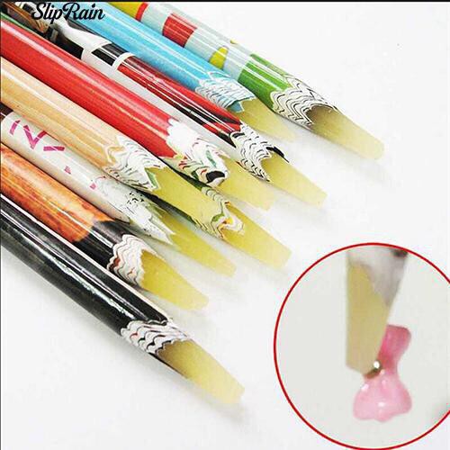 Sliprain profesional perekat nail art DIY decor pick up pen original / Bertemu Di Nail Art Self-Perekat Lilin Pen Kuku Rhinestone Picker Pensil Permata Kristal Mengambil Alat untuk Crayon nail Art Alat