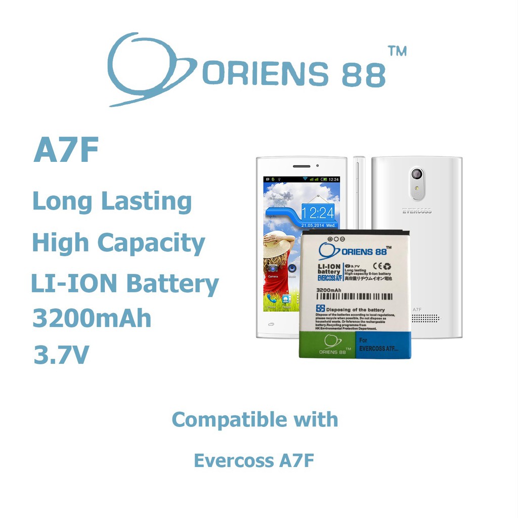 (P) Baterai batre battery Evercoss A7F double power/IC ORIENS88