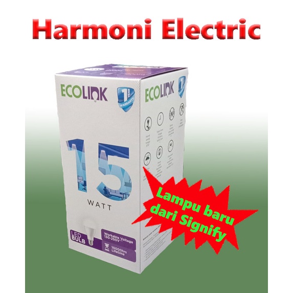 Lampu LED ECOLINK 15W 15 Watt Cahaya Putih