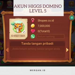 Jual Akun Pengunjung Higgs Domino Level 5 Shopee Indonesia