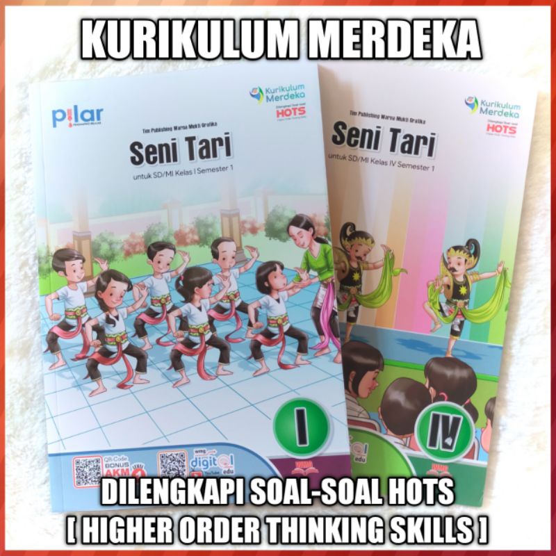 SENI TARI Kelas 1 & 4 SD/MI Semester 1 Kurikulum Merdeka - PT. Warna Mukti Grafika