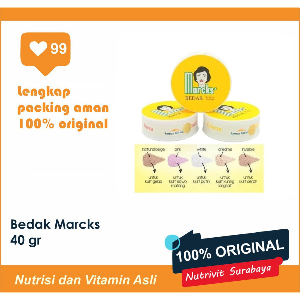 BEDAK MARCKS BEAUTY POWDER 40 GR