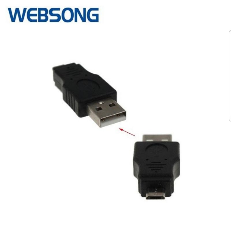 Connector USB Micro to USB Male websong