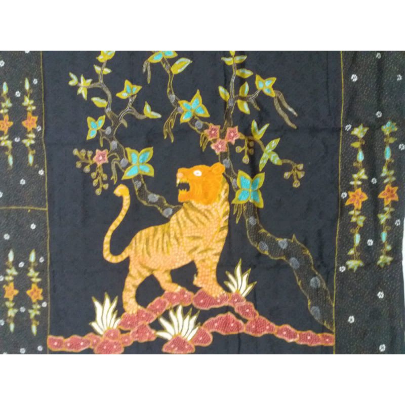 aneka kain batik tulis bahan sutera atbm motif harimau
