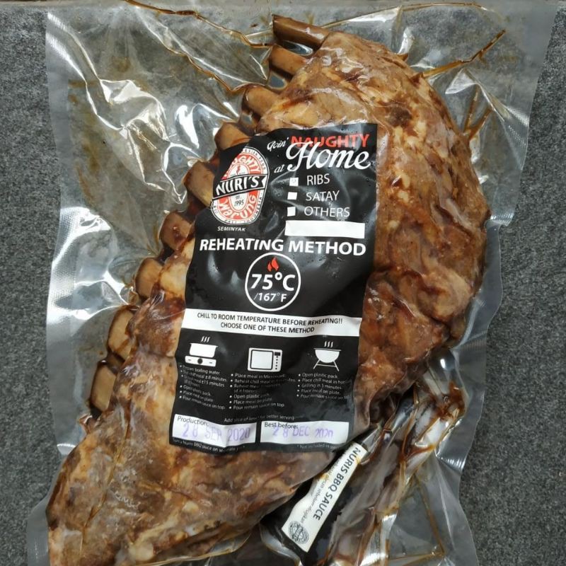 

Pork Ribs whole Naughty Nuri's bali