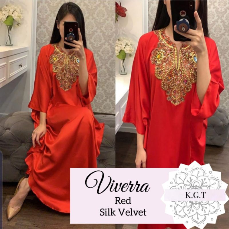 Kaftan Satin Payet Vivera