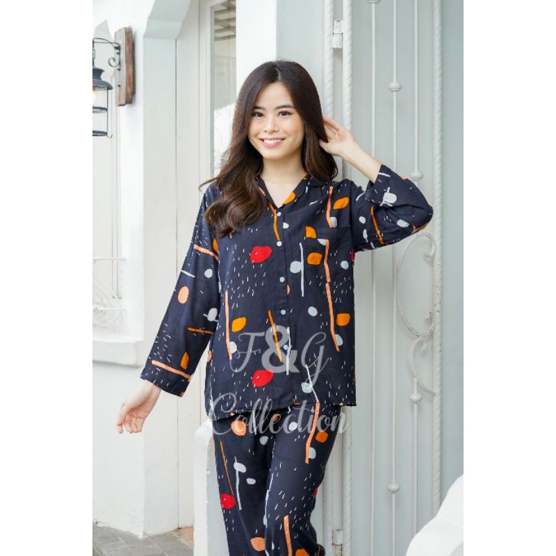 JADE SET / HOMEWEAR / PIYAMA /PAJAMAS / LENGAN PANJANG-CELANA PANJANG