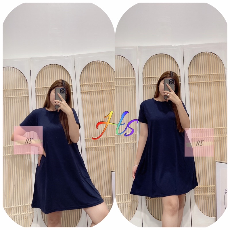 NEW-DRESS POCKET/DRESS WANITA/FIT M-XXL