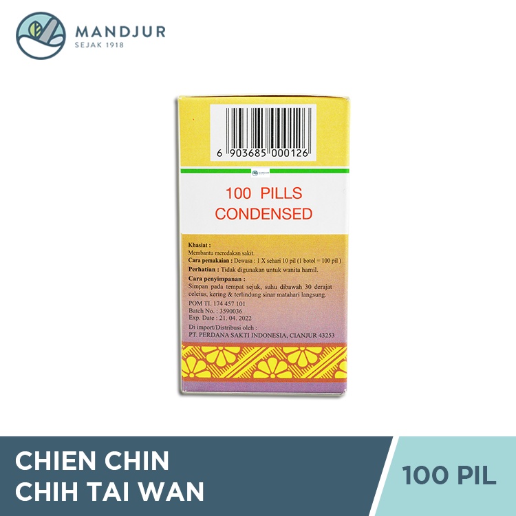 Chien Chin Chih Tai Wan - Obat Herbal Keputihan dan Nyeri Haid