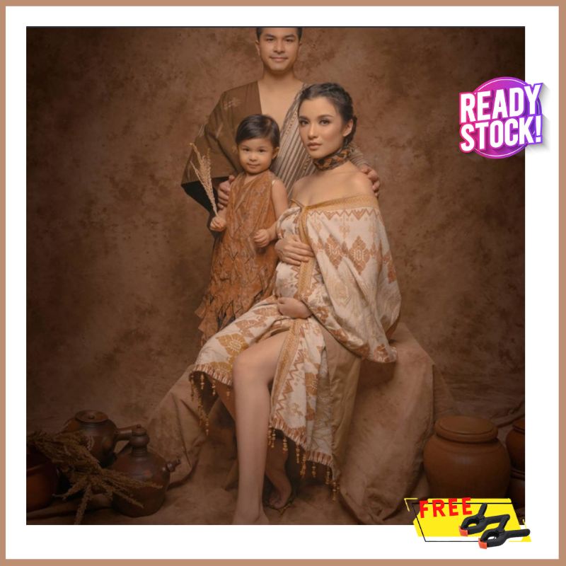 Kain Background Backdrop Studio Foto Group Wisuda Wedding Abstrak Coklat 3x2.5m 3x2,5m