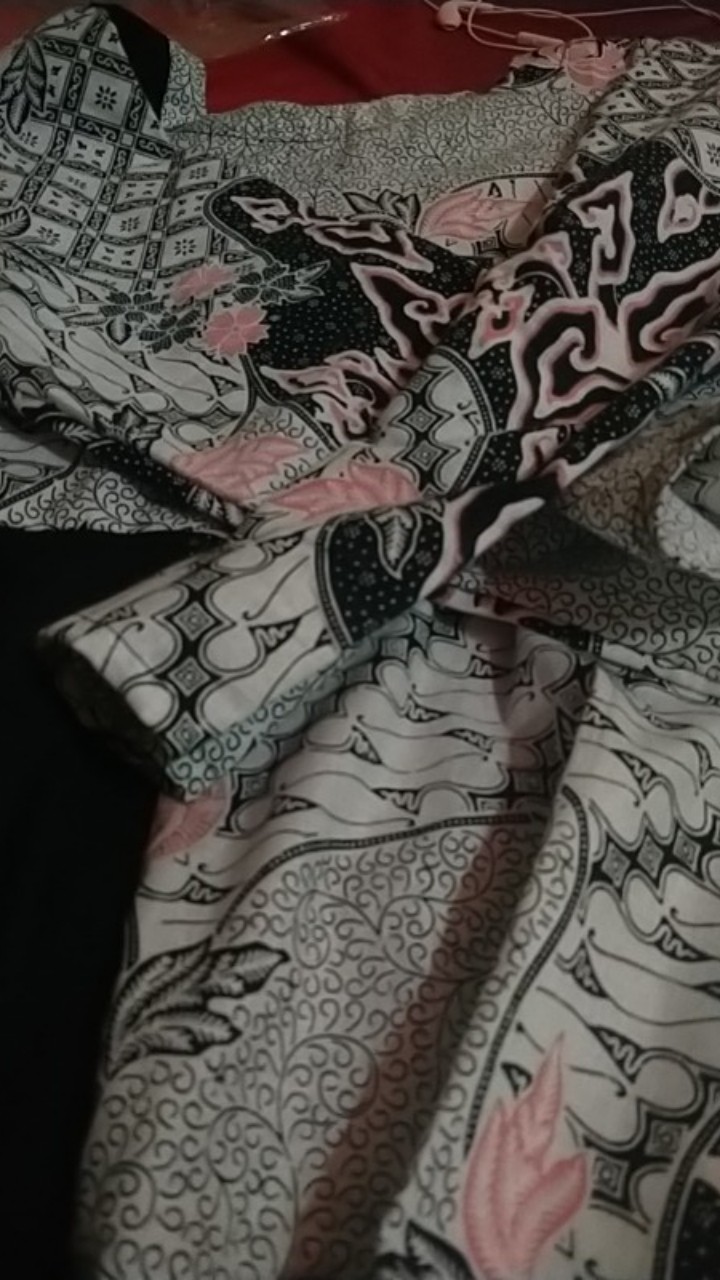 Tey-17 Batik Wanita Asj Sa Hrb026 Kenongo Kemeja Tosca Pendek