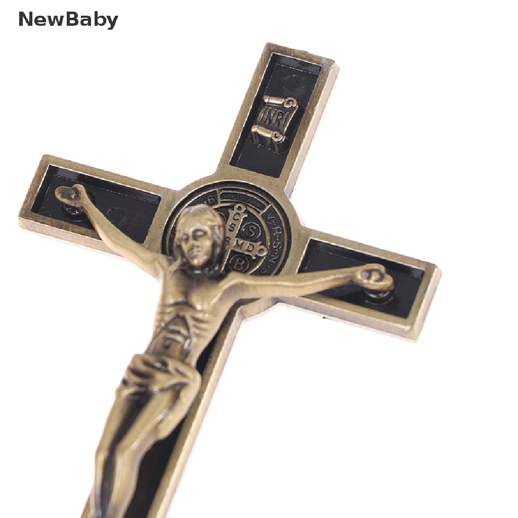 Newbaby 1Pc Kalung Rosario Desain Salib Yesus Gaya Katolik Untuk Dekorasi Gereja