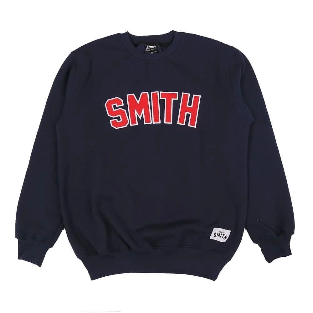 House Of Smith Crewneck - Crefomi Navy - sweater smith - crewneck smith - hoodie smith logo bordir -