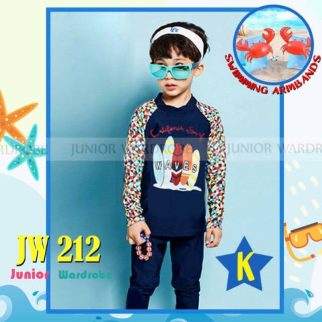 JW212 BAJU RENANG BOY BONUS PELAMPUNG