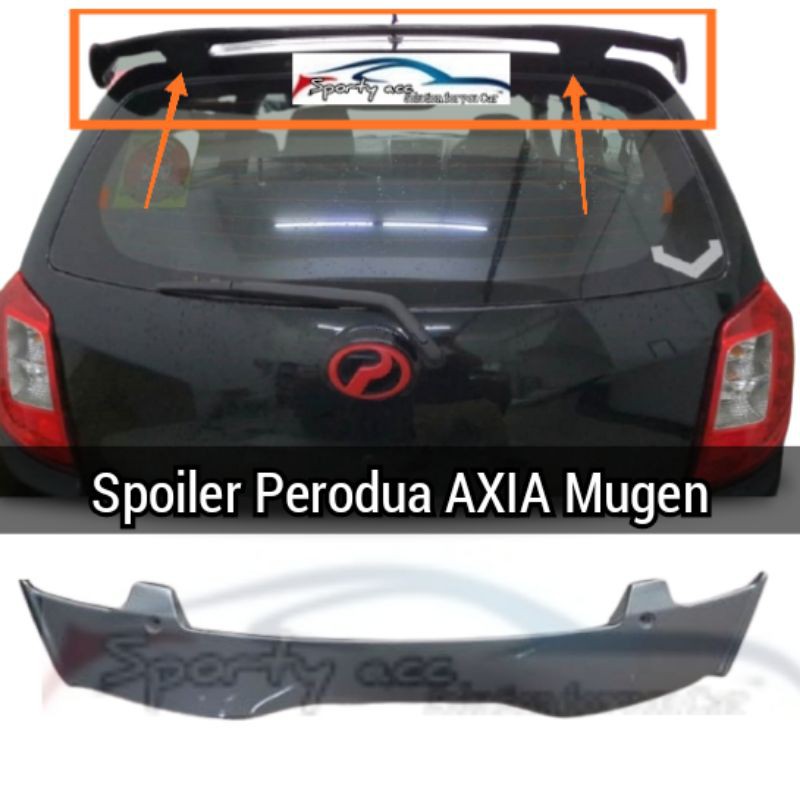 Spoiler Perodua axia model mugen