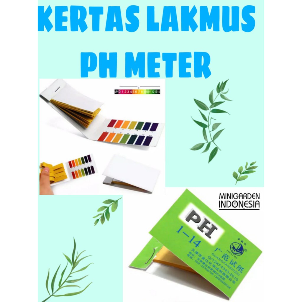 KERTAS LAKMUS Kertas PH Meter 1-14 Alat Ukur Ph Air PH Tester Test Strips Paper Litmus 80 STRIPS