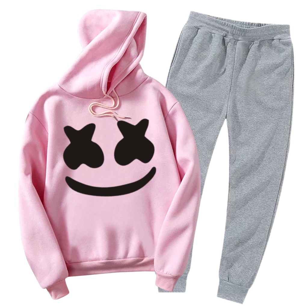 Bess - Setelan Set Jogger Wanita / Setelan Set Hoodie MARSMELLO