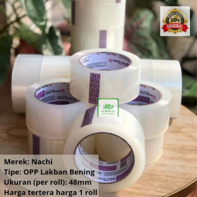 

Lakban Nachi bening 42mm x 100yard