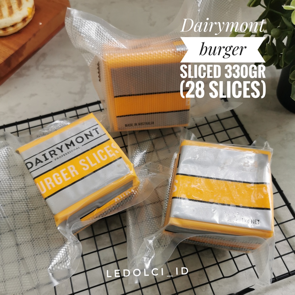 

DAIRYMONT RED CHEDDAR KEJU BURGER VACUUM ISI 28 SLICE (+/- 330 GRAM)