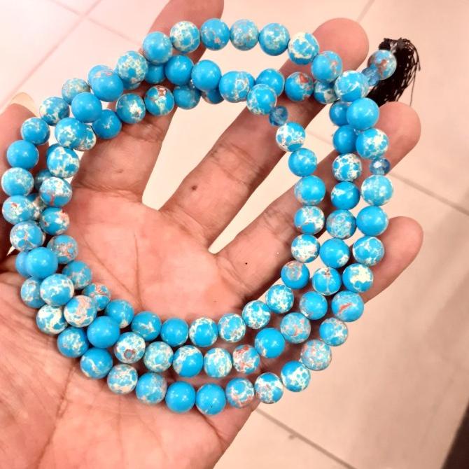 Tasbih Batu Pirus Asli 99 Butir