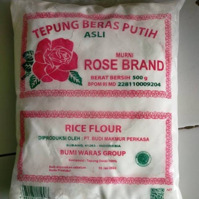 

TEPUNG BERAS PUTIH ROSE BRAND 500gr