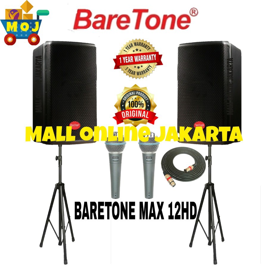 Baretone max12hd 12 inch Speaker Aktif max 12hd paket aktiv max 12 hd