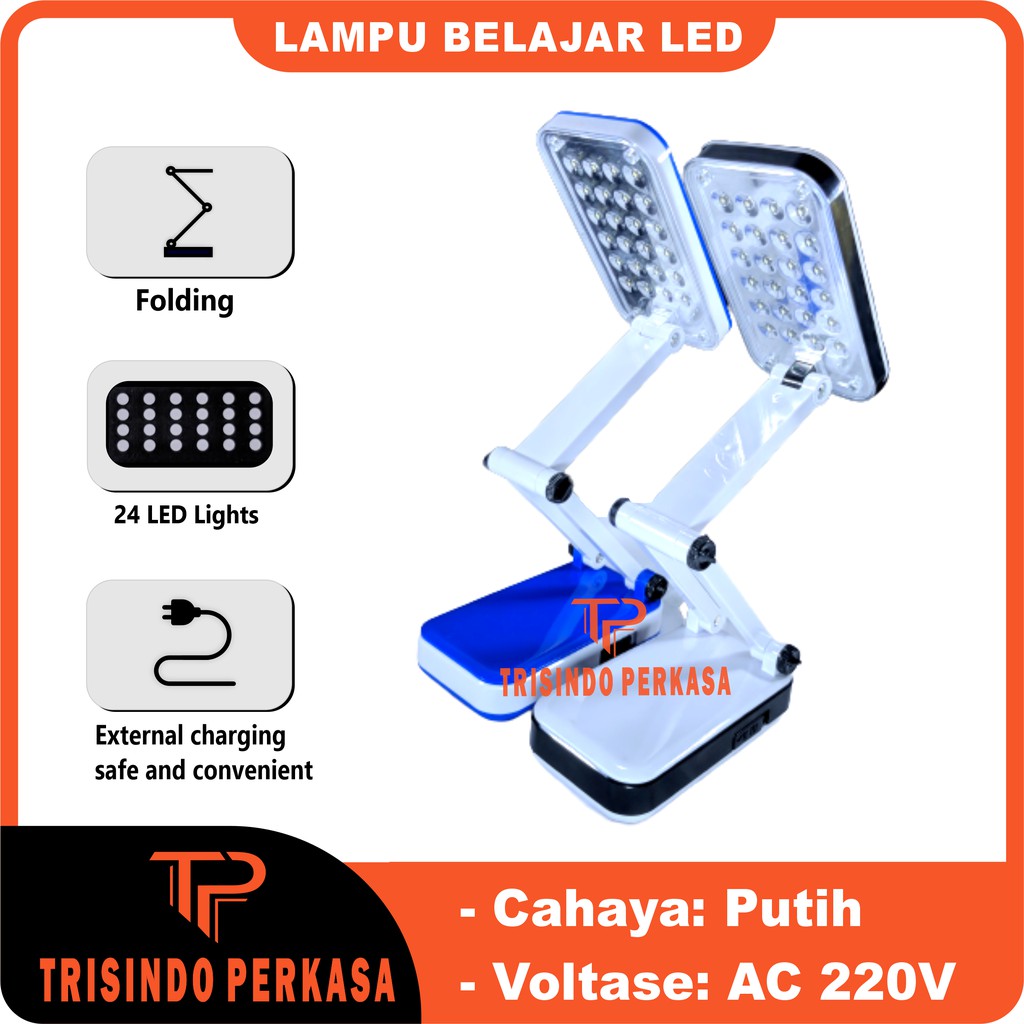 Lampu Belajar LED Foldable Charging Desk Lamp model Iphone