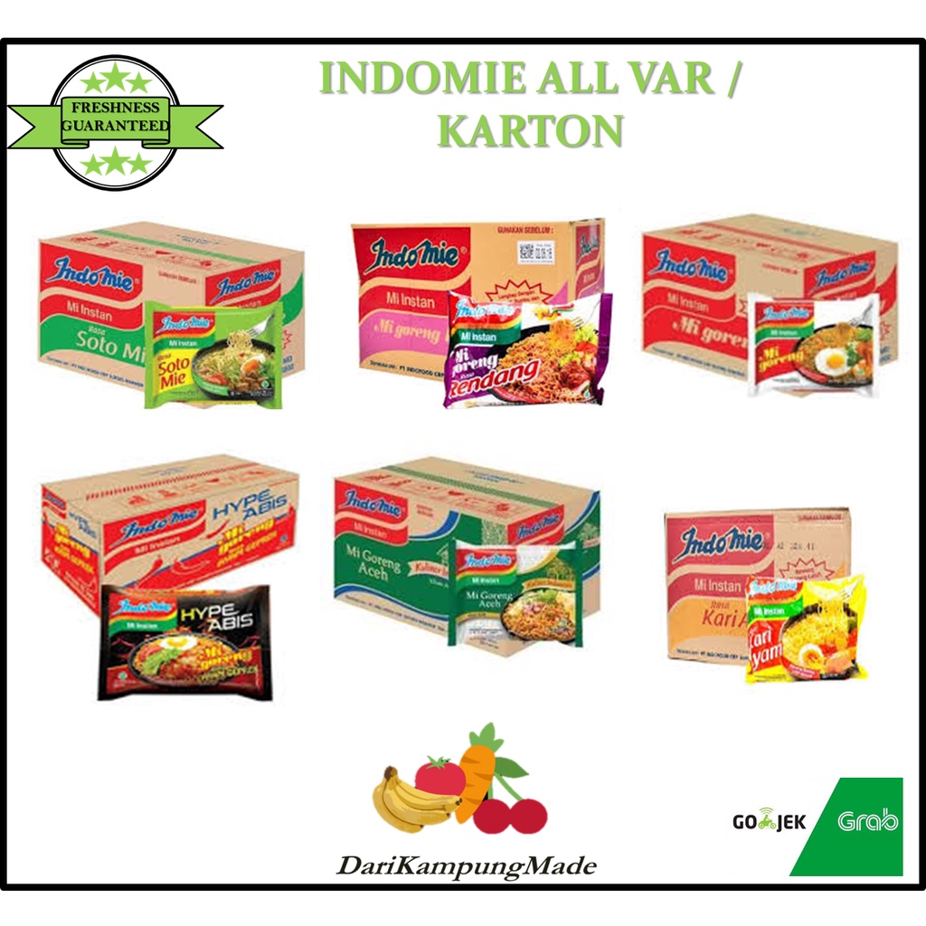 

INDOMIE ALL VARIANT 40PCS / DIJUAL PER KARTON / DUS