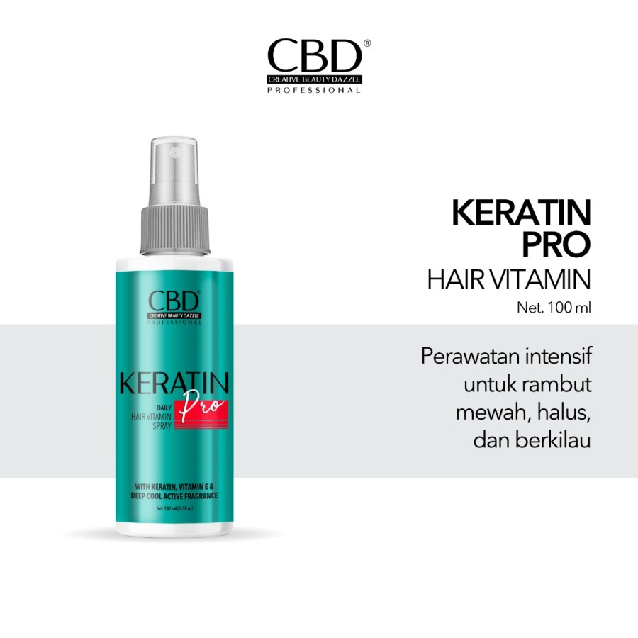 CBD Keratin Pro Daily / Hair Vitamin Spray / Serum Rambut 100ml