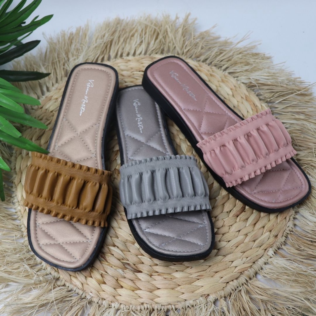 Sandal Wanita flat teplek terbaru sandal fashion