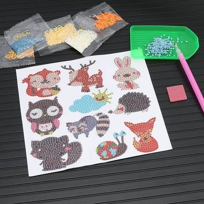 

DIY STICKER ANAK HANDMADE DIAMOND PAINTING ANIMAL BI820
