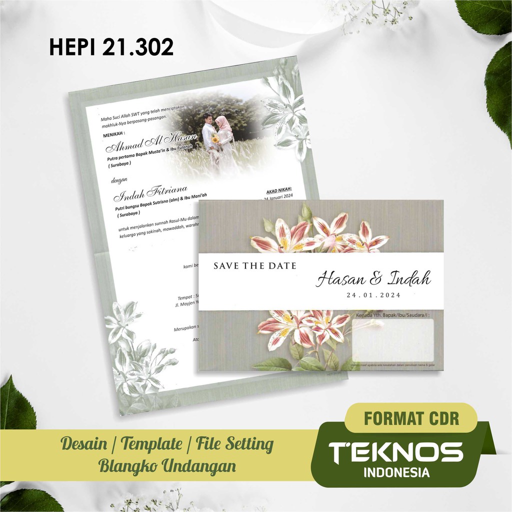 DESAIN TEMPLATE BLANGKO UNDANGAN HEPI 21.302