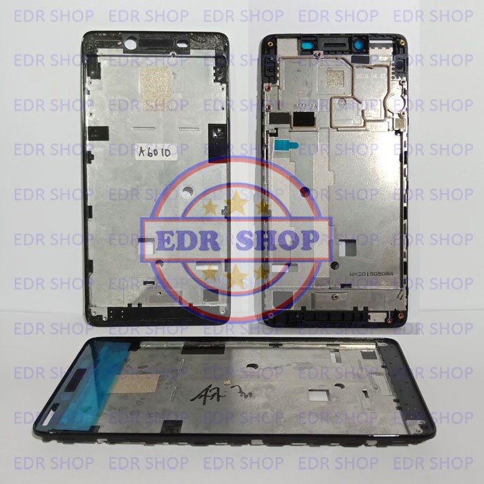 Tatakan Lcd Lenovo A6010 A 6010 Bazel Frame Tulang Mesin Tengah Original Hitam