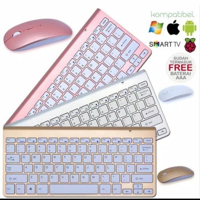 GKM908 PAKET KEYBOARD WIRELESS + MOUSE WIRELESS ORIGINAL HIGH QUALITY