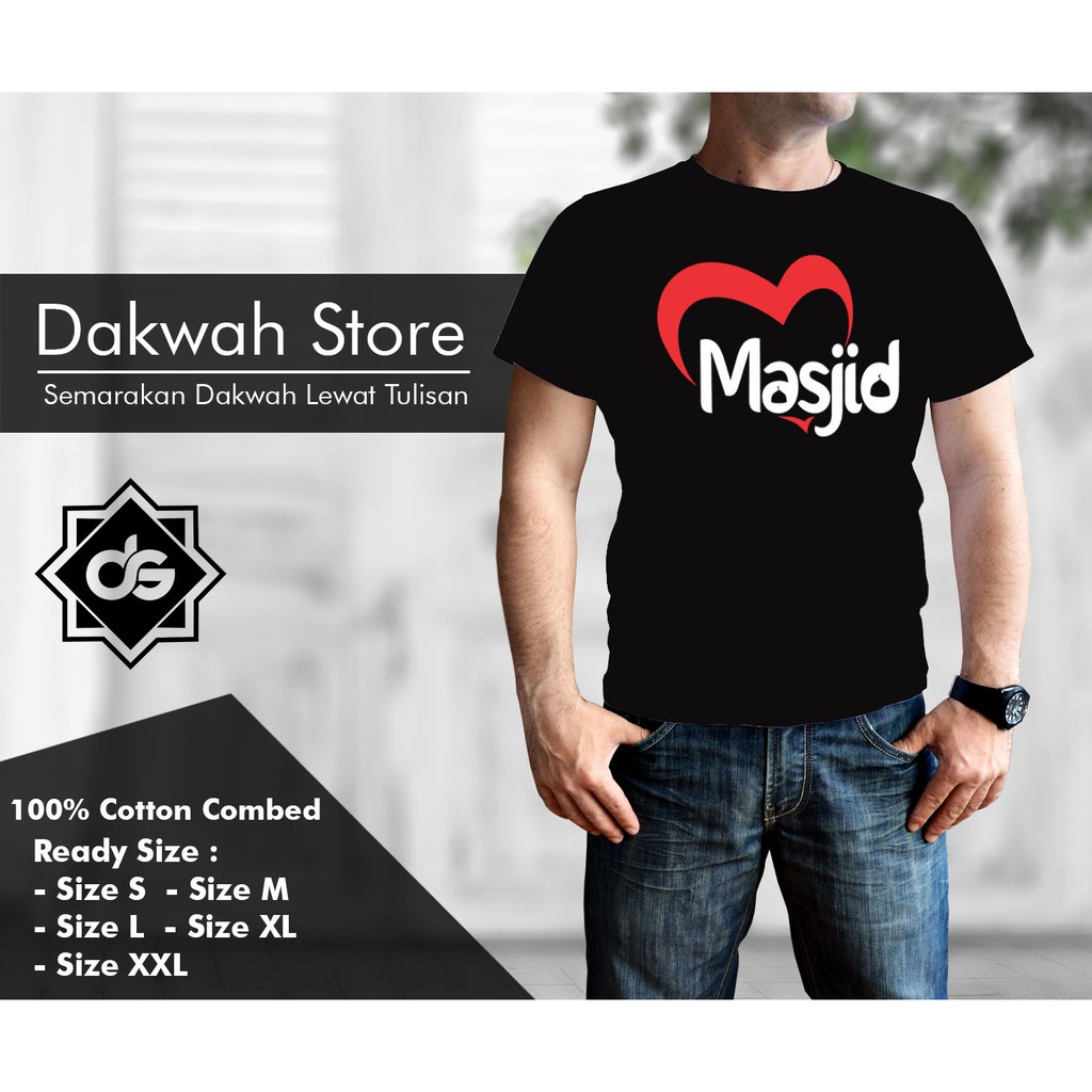 Kaos/Baju Dakwah Love Masjid