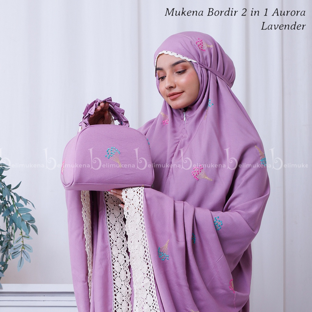 Mukena Dewasa Rayon Bordir 2in1 Aurora