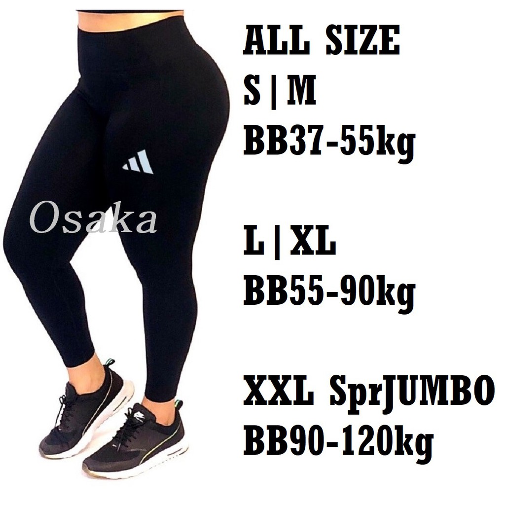 Legging Highwaist Tampak Lebih Langsing Size S sampai JUMBO Celana Leging High waist Wanita Lejing BIG SIZE HIGH QUALITY Legging senam zumba lari olahraga Sport