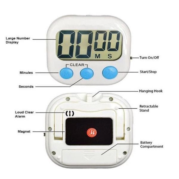 Digital Kitchen Timer Alarm Dapur Masak