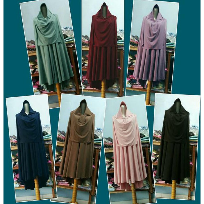 Hot Produk Jilbab Jersey Jumbo Cadar - Putih Terlaris